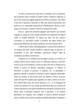 Espaces fermes, espaces ouverts dans l'expression de l'angoisse