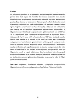 Les mouches ectoparasites chez la roussette de Madagascar
