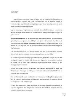 Mycoplasma pneumoniae: Infection et resistance aux tetracyclines