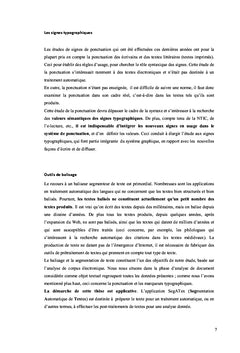 La ponctuation entre etude semantique et linguistique informatique