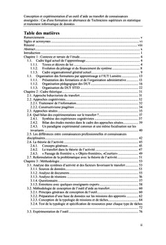 Outil d'aide au transfert de connaissances enseignées