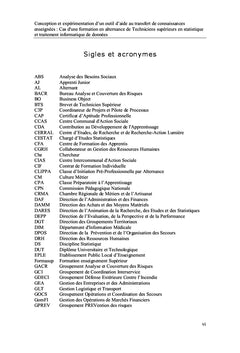 Outil d'aide au transfert de connaissances enseignées