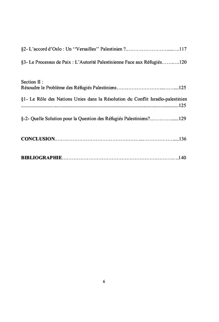 Le « droit au retour » des refugies palestiniens