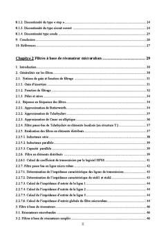 Etude des structures planaires à couplage capacitif