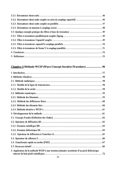 Etude des structures planaires à couplage capacitif