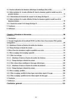 Etude des structures planaires à couplage capacitif
