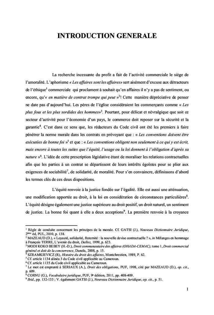 Le devoir de loyauté en droit commercial général OHADA