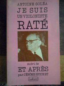 Je suis un violoniste rate