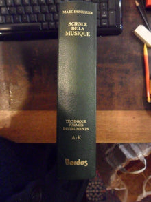 Science de la musique, Tome 1