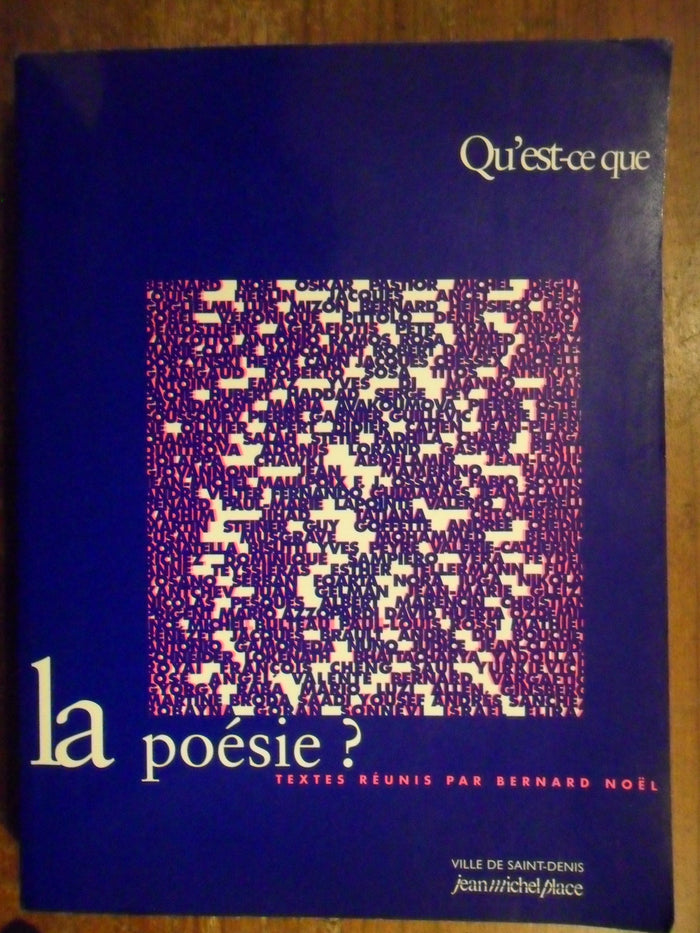 Qu'est-ce que la poésie ?