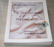 Ce que les mots veulent dire