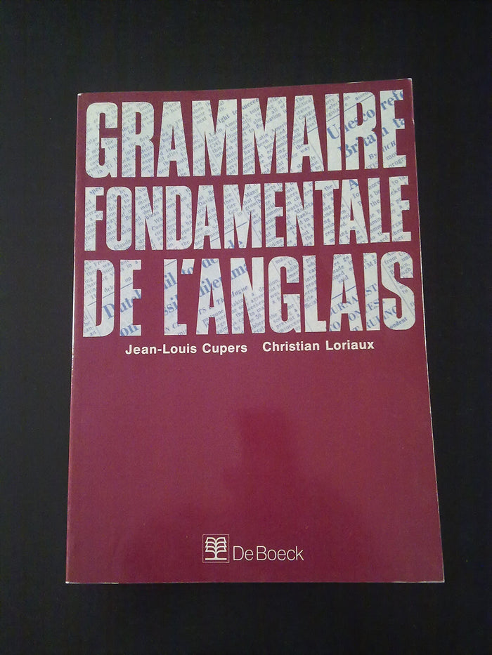 Grammaire fondamentale de l'anglais