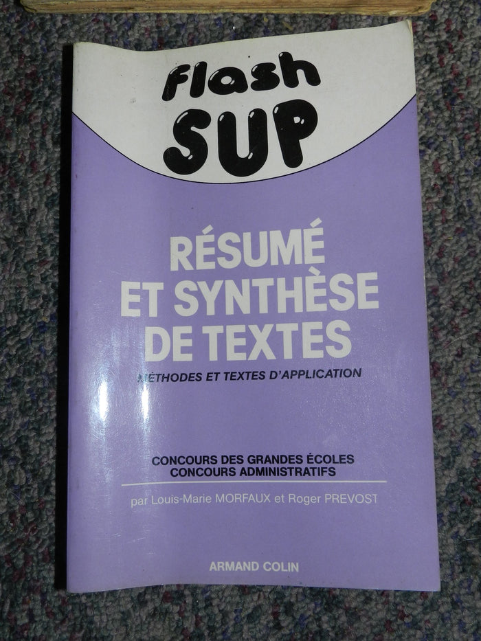 flash sup - résumé et synthèse de textes
