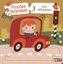 Puzzles farandoles: Les véhicules - Dès 2 ans
