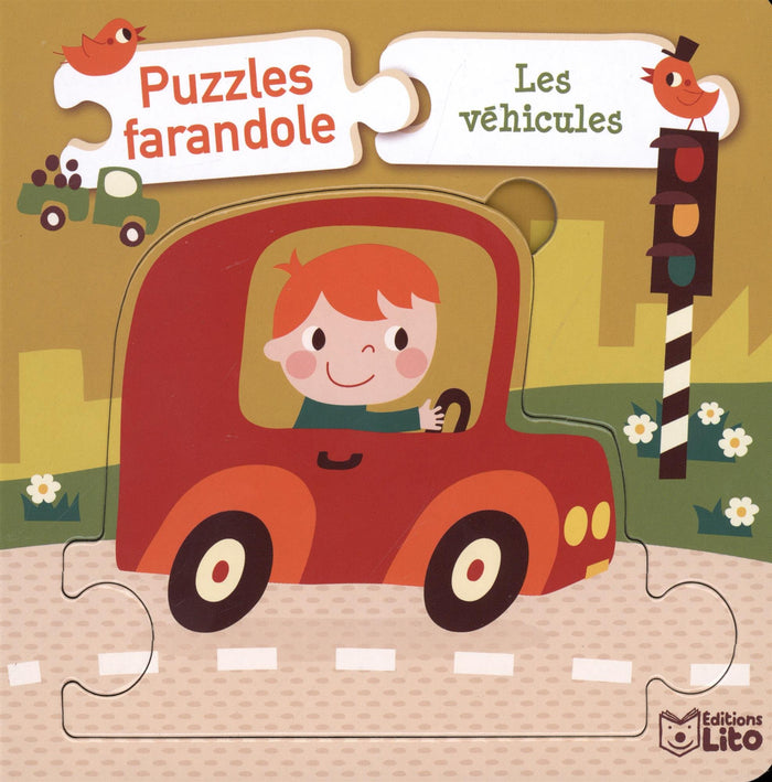 Puzzles farandoles: Les véhicules - Dès 2 ans