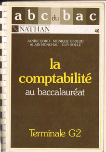 Abc Bac Comptabilite Terminale G2. Edition 1989