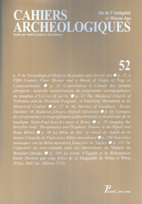 Cahiers archéologiques, n° 52
