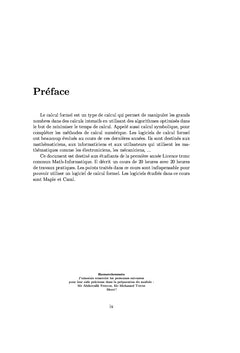 Introduction au Calcul Formel