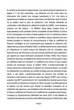 Evaluation des RPS: validation d'un questionnaire de terrain