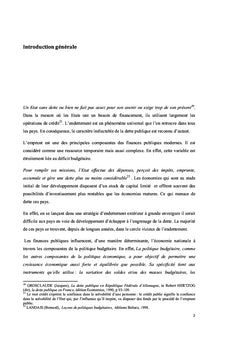 La dette publique extérieure tunisienne
