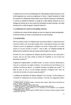 La dette publique extérieure tunisienne