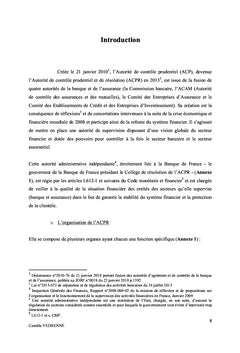 Le controle des intermediaires d'assurance par l'ACPR