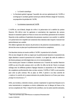 Le controle des intermediaires d'assurance par l'ACPR