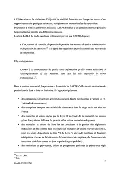 Le controle des intermediaires d'assurance par l'ACPR