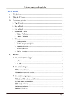 Méthotrexate et psoriasis