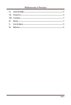 Méthotrexate et psoriasis