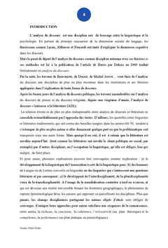 Analyse du discours littéraire