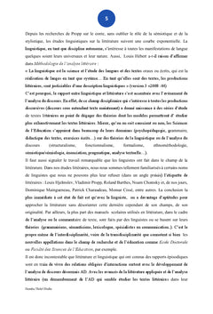Analyse du discours littéraire