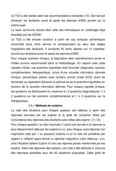 Interet des seances d'apprentissage du raisonnement clinique
