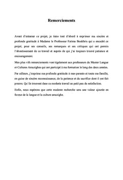Analyse syntaxique de la préposition en amazigh