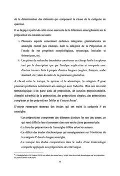 Analyse syntaxique de la préposition en amazigh