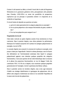 Analyse syntaxique de la préposition en amazigh