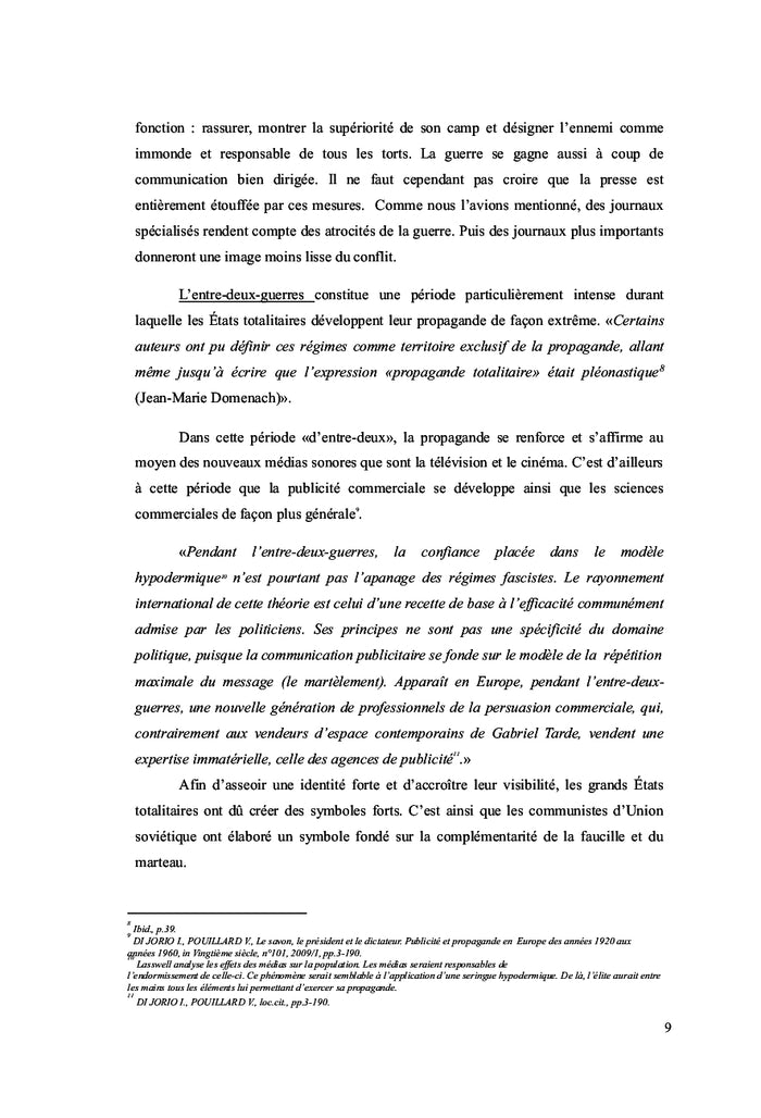 De la propagande de guerre A la communication de persuasion actuelle