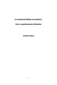 La controverse éthique en entreprise