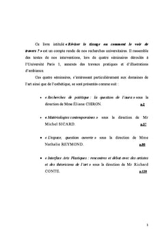 Reviser le tissage ou comment le voir de travers?