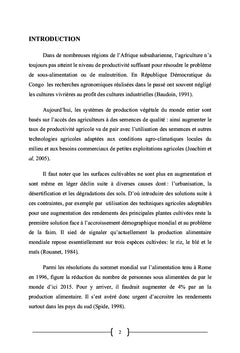 Essai d'introduction de 4 Variétés exotiques de Maïs à Murhesa
