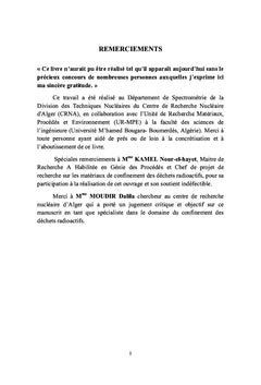 Céramiques pour le confinement des déchets radioactifs