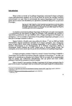 La place du portugais dans le marche des langues
