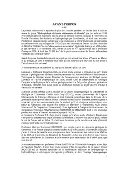 AQUIFÈRES DU BASSIN DE DOUALA : éléments de caractérisation
