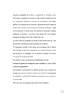 Gestion des compétences et succès d'ERP