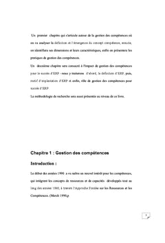 Gestion des compétences et succès d'ERP