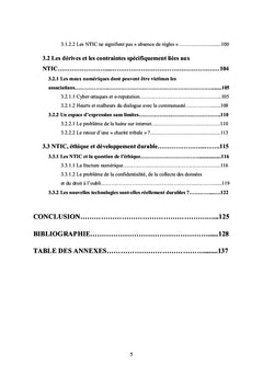 NTIC et causes d'interet general: opportunites ou menaces?