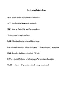 Etude phenotypique d'une population ovine algerienne "Taadmit"