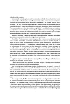 Aide à la décision pour des problèmes d'ordonnancement dynamiques