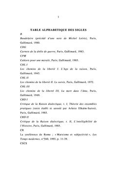 Jean-Paul SARTRe: Alterite et Corporeite