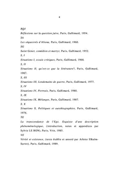 Jean-Paul SARTRe: Alterite et Corporeite